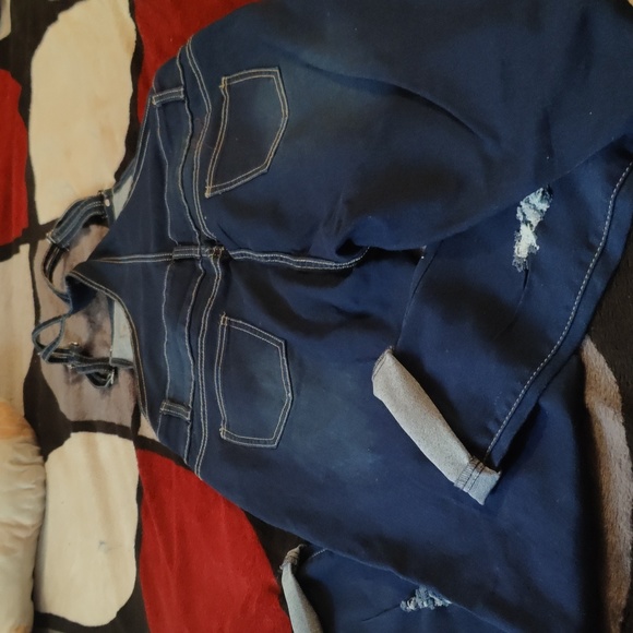 3XL Distressed Ling Collection Overalls - Picture 4 of 5